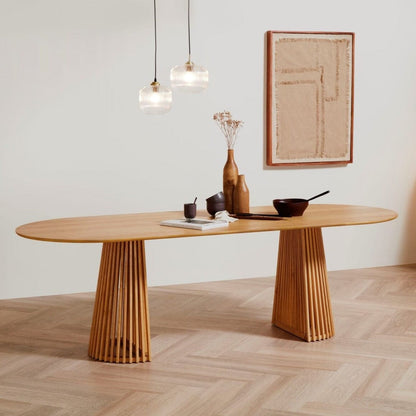 Willow Oval Dining Table Natural