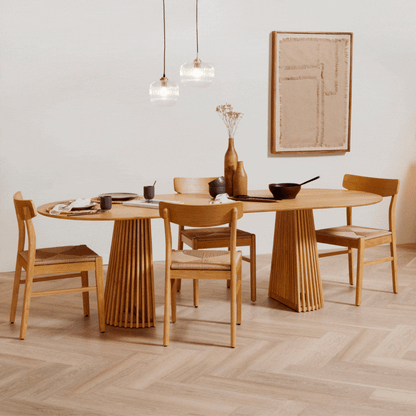 Willow Oval Dining Table Natural