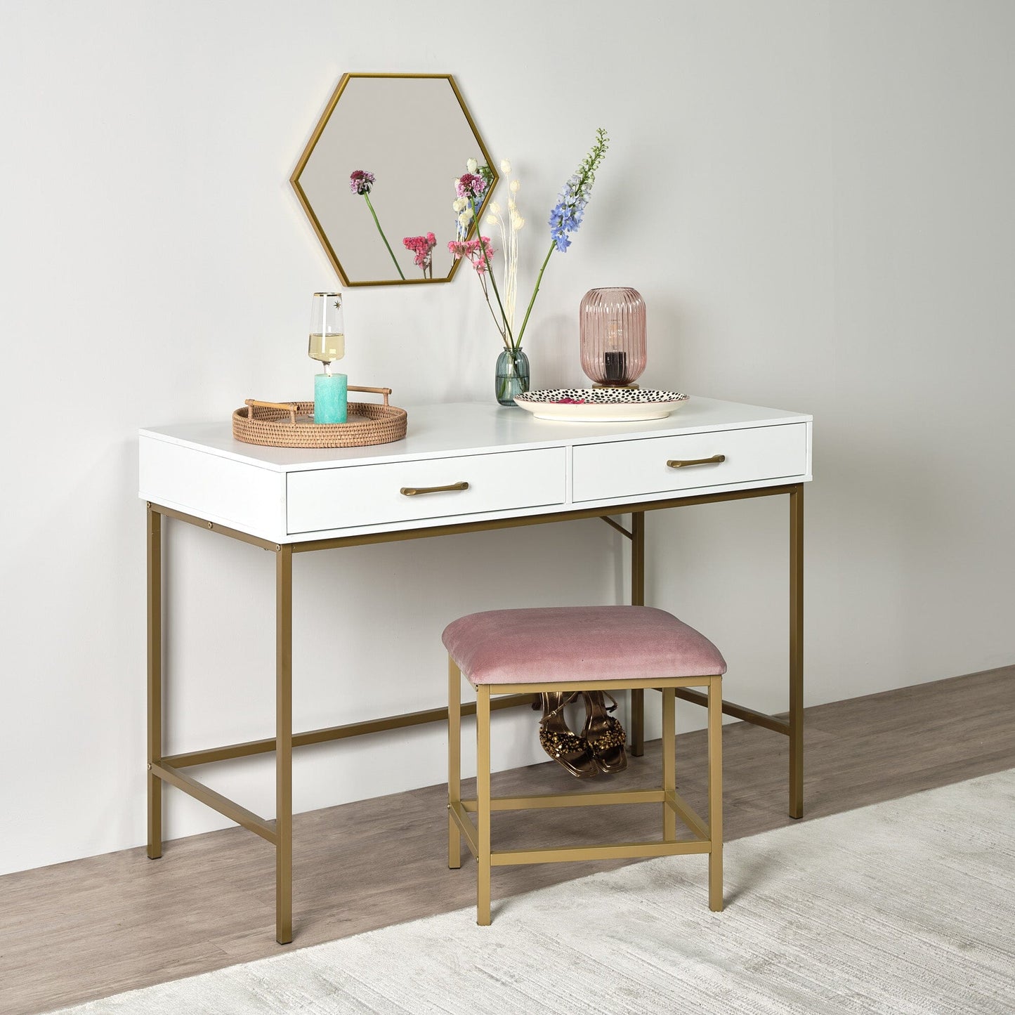 Marie Dressing Table - White