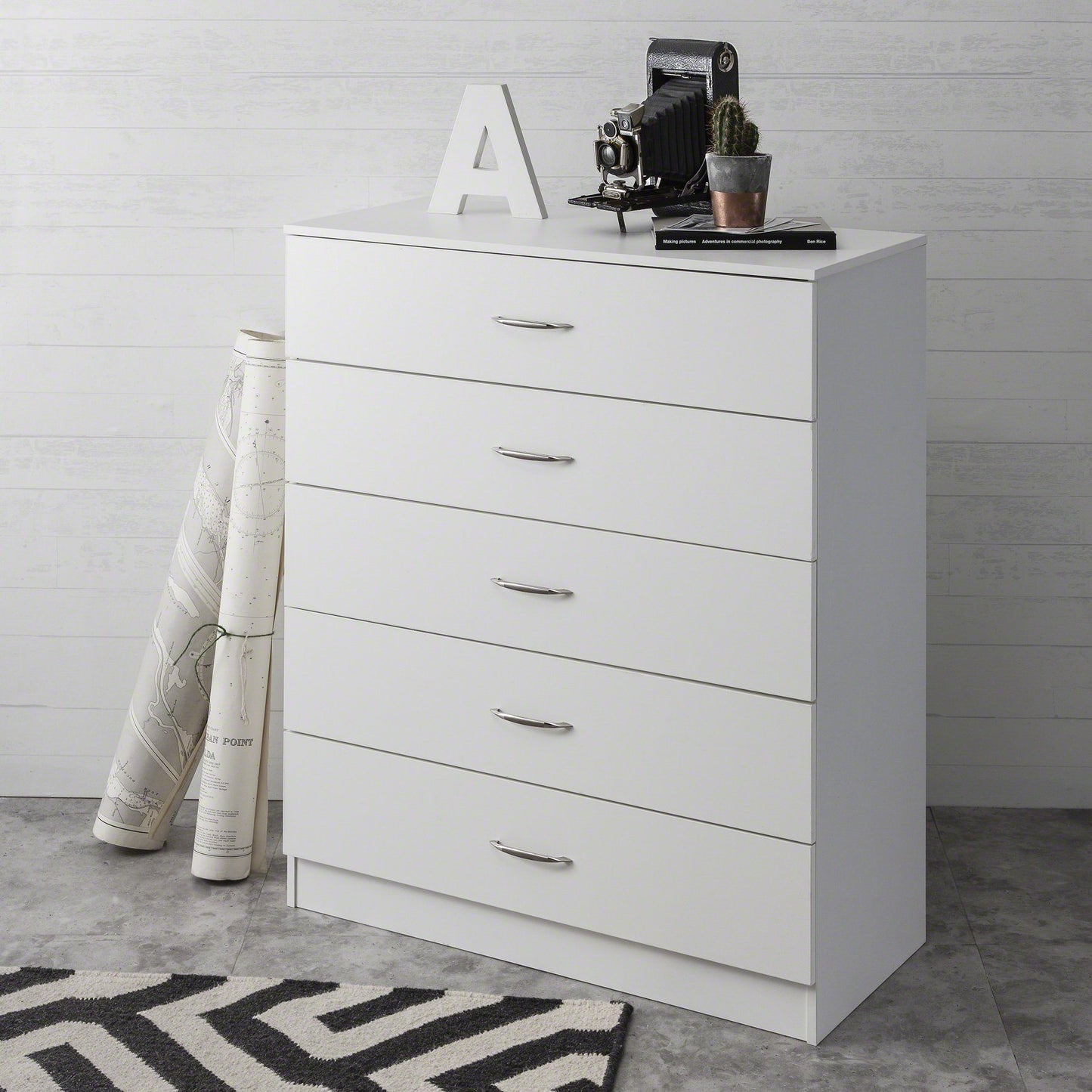 White Chest of Drawers - Laura James