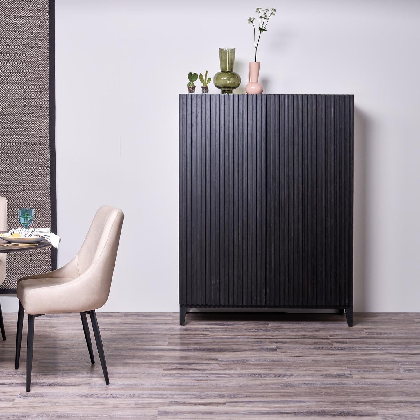 Willow Tall Cabinet Black