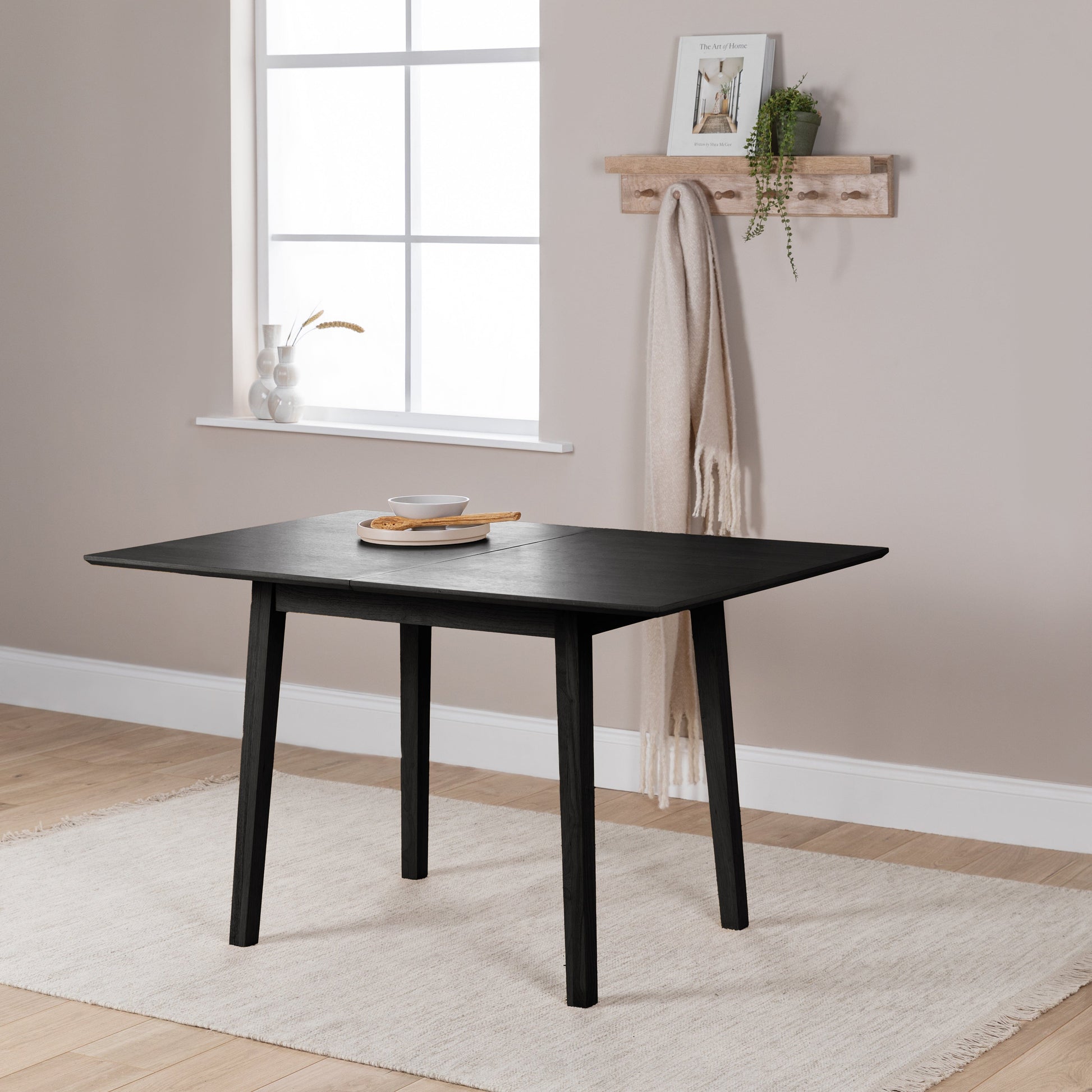 Charlie Black Oak Extending Dining Table - Laura James