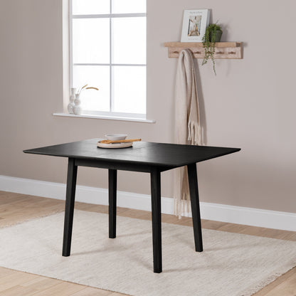 Charlie Black Oak Extending Dining Table - Laura James