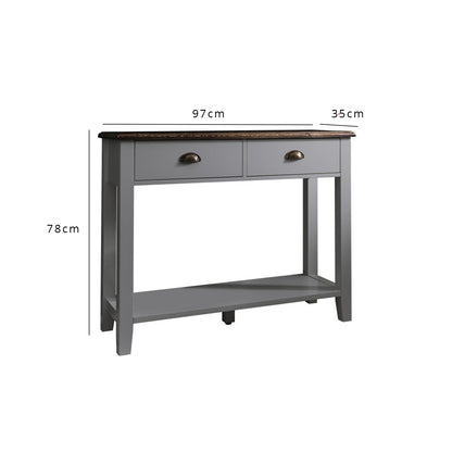 Chatsworth Console Table in Grey