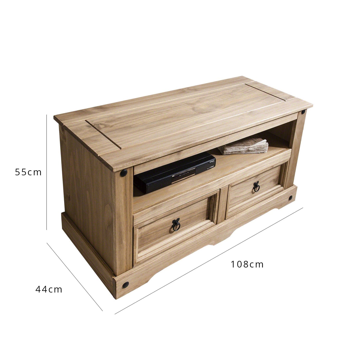 Solid Wood TV Unit - Pine