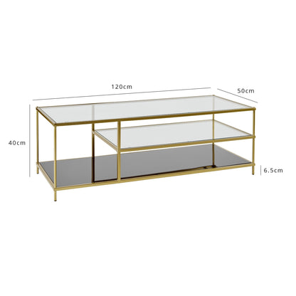Evelyn Coffee Table - Gold - Laura James