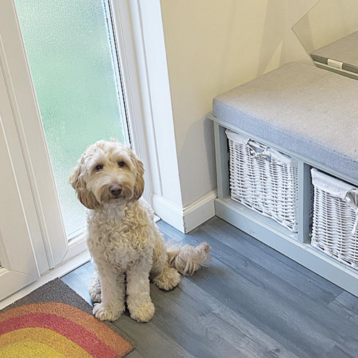 Fyfield Grey Hallway Storage Bench Laura James Ireland