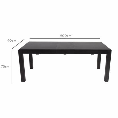 Magnus Black Small Dining Table
