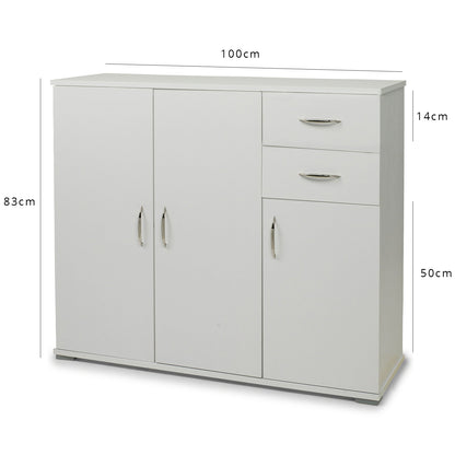 Essie - storage cabinet - home office - white