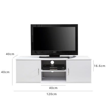 Essie TV unit with storage - white